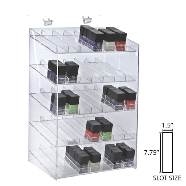 5 Tier 35 Comp. Cosmetic Nail Polish Display 12W X 8.5D X 18.5H